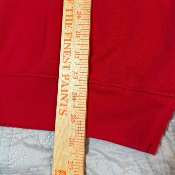 Go Taylor’s Boyfriend Red Front Back Graphic Sweatshirt Size Medium Pullover - Picture 4 of 5